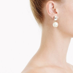 JCREW Gem Pearl Earrings